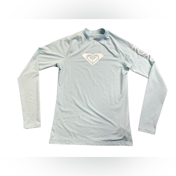 ROXY girls whole hearted long sleeve rashguard sun protection swim shirt NWOT - Picture 2 of 6